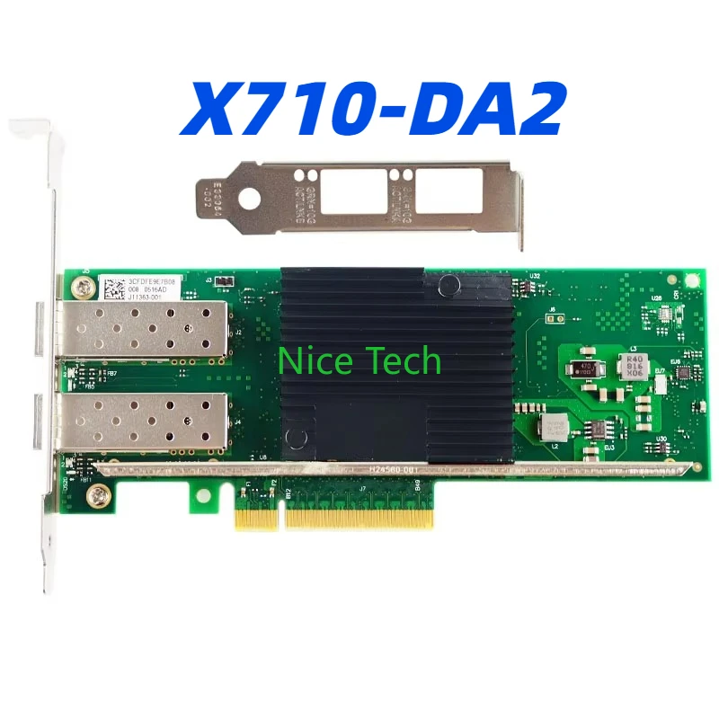 

X710-DA2 двухпортовый SFP + 10 Гбит PCIe 3.0x8 оптический сервер сетевой интерфейс карты сетевой интерфейс карты