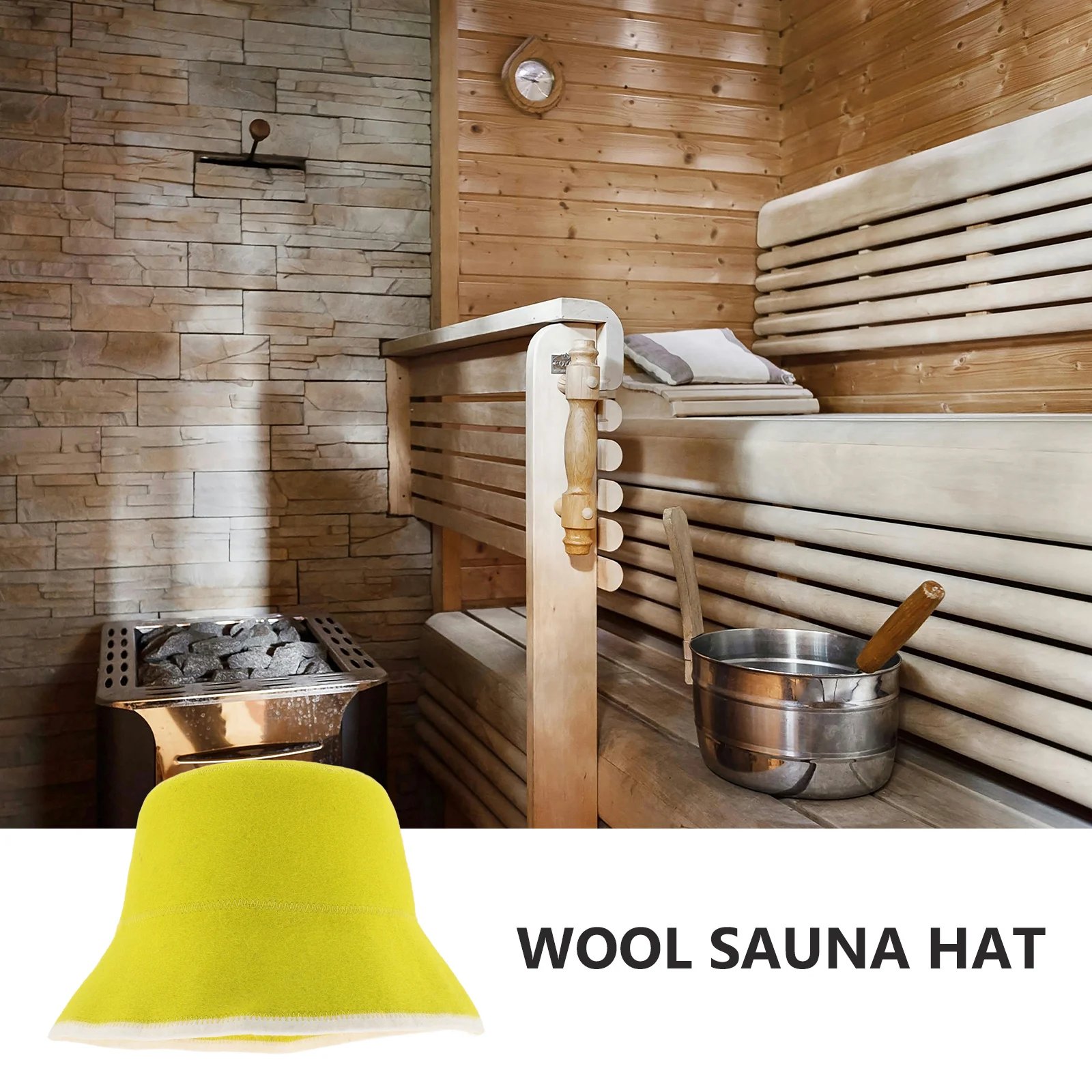 Wool Sauna Hat for Women Shower Cap Bath Accessories Russian Olive Green Bathroom Supplies Miss