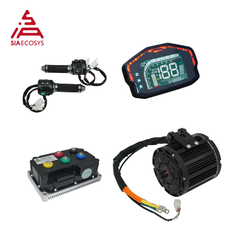 QSMOTOR 138 3000W 70H 6000W Max continuo 72V 100KPH Kit di conversione motore Mid Drive con Controller SIAYQ72180 ND72490