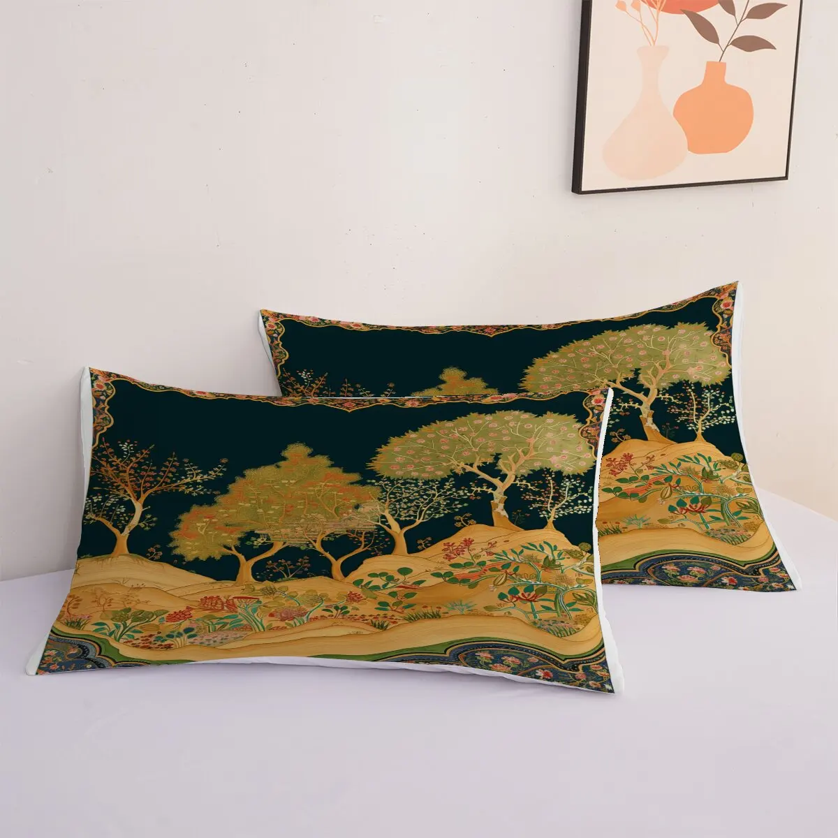 Cherry tree  Duvet size  Mountain Cherry tree  Duvet cover set, 1 duvet cover and 2 pillowcases