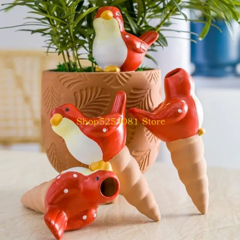 AXYC 4pcs Self Watering Spikes Planter Drip Irrigation Birds Watering Spikes for Indoor Plant Automatic Dripper Reservoir