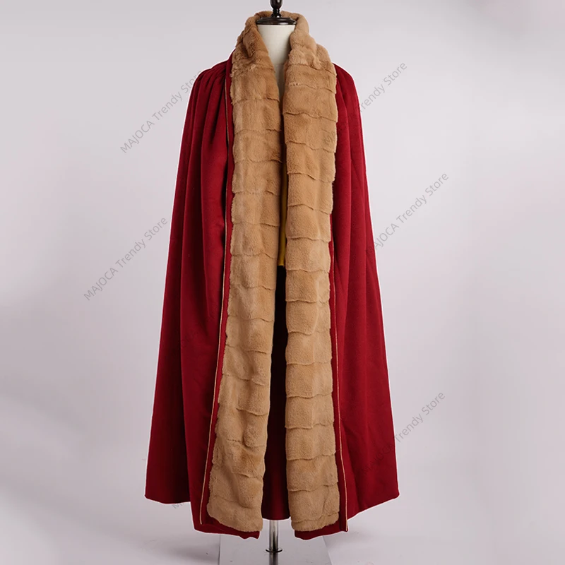 Tibetan Monk Clothes for Men Mink Fleece Buddist Robe Women Meditate Meditation Winter Cape Cloak Tibet Lama Traditional Costume