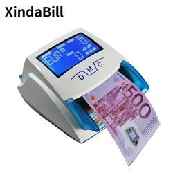 Mini Handy Banknote Detecting Machine Fake Euro Notes Money Bill Detector For USD/EUR/ILS/AED/SGD/THB/RUB/TRL/CAD Cash Detector