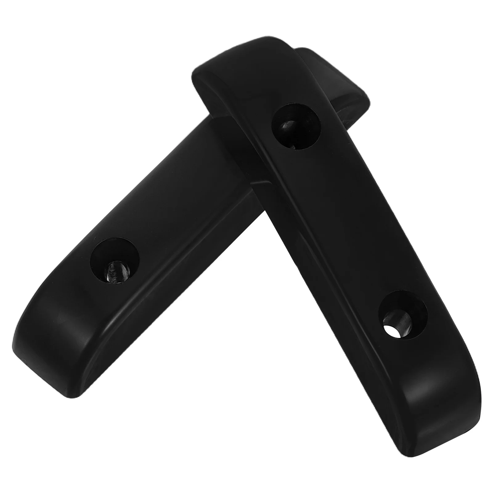 

2Pcs Black Thumb Rest Guitar Bass Accessory Durable Plastic Finger Support Reduce Playing Strain Comfortable Grip Guitar Bass