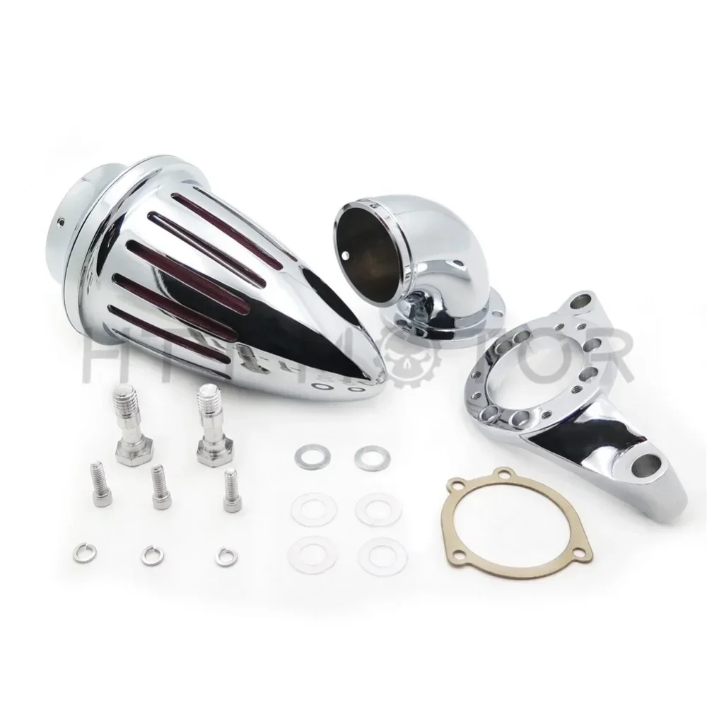 

Chrome Air Cleaner Kits Intake Filter for Harley Davidson CV Carburetor Delph V-Twin Aftermarket Motorcycle Parts