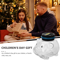 Digital Coin Kids Pot LCD Screen Money Kids Saving Pot Counter Piggy Bank Cant Open Desktop Container Saving Jar