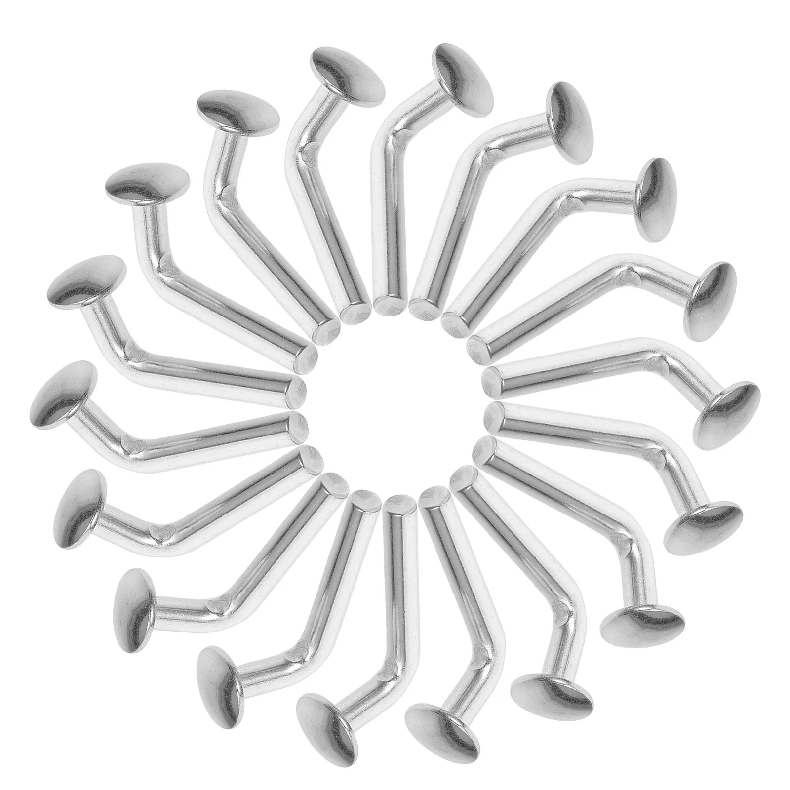 

100Pcs Cross Beam Locker Drop Pin Hard to Break Prolonged Service Life for Home Business Shelving Silver M5 Pallet Rack Drop Pin