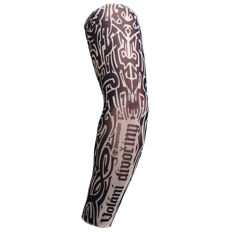 2023 Tattoo Printed Seamless Sleeves Cycling Arm Sleeves Arm Warmers For Outdoor