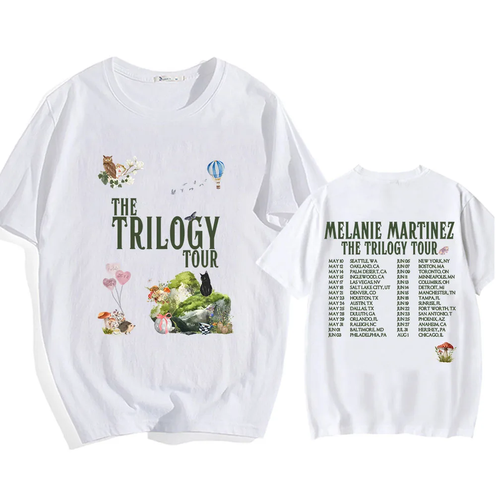 Men/Women Tees Singer Melanie Martinez T-shirts 2024 The Trilogy Tour Streetwear Fashion Graphic Printing Tshirts Ropa Hombre