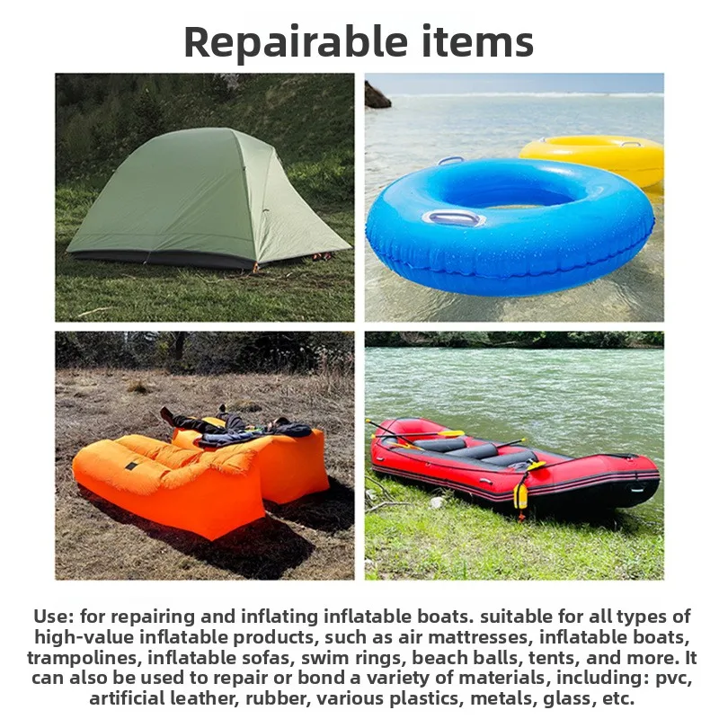 خيمة دعم إصلاح شفافة معطف واق من المطر حلقة سباحة شريط إصلاح منتج قابل للنفخ رقعة تسرب دعم إصلاح مقاوم للماء #4