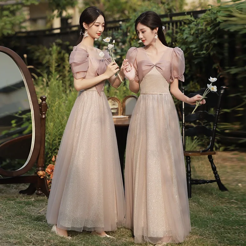 maids-of-dr-2024-new-spring-high-end-sensation-unique-sister-skirt-slimming-fairy-one-oulder-evening-gown-women