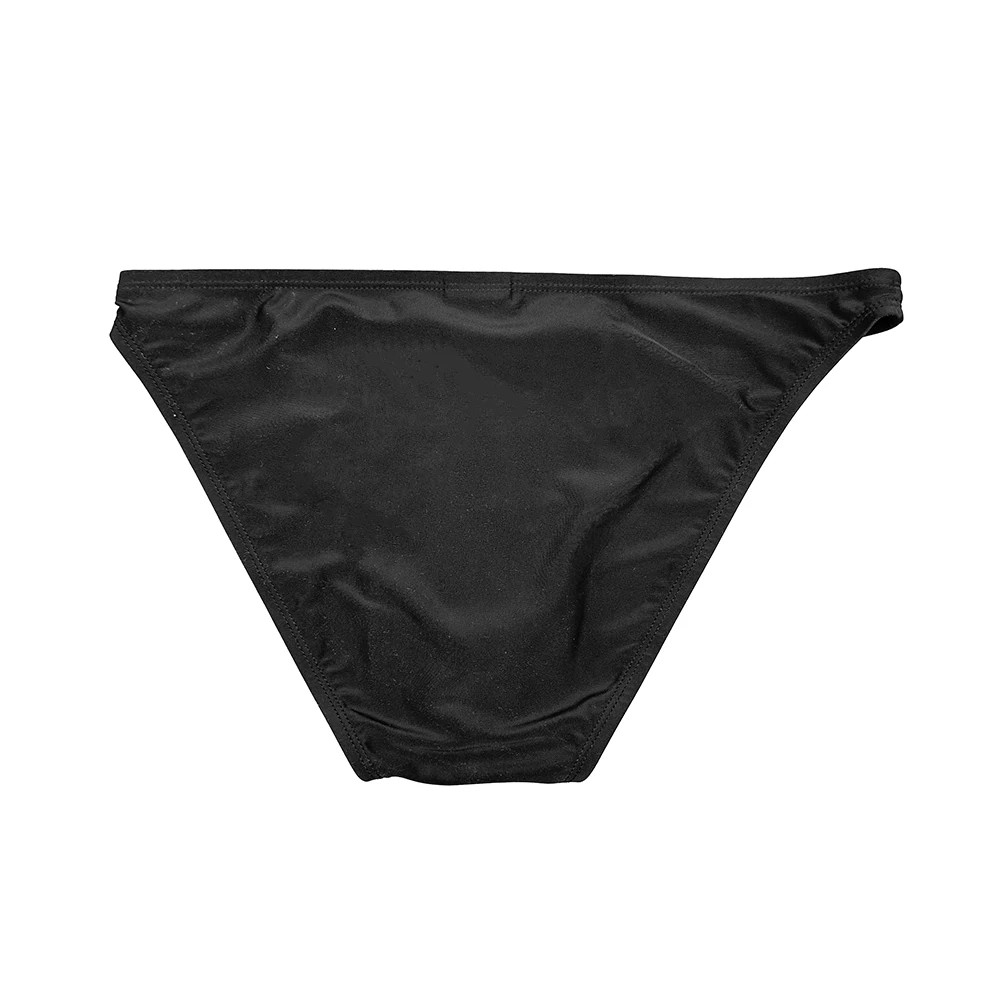 One Side Slit Metal Buckle Swim Briefs Mens Swimwear Nylon Sexy Low Waist Bathing Suit Sport Beach Pouch Pad Surfing Trunks