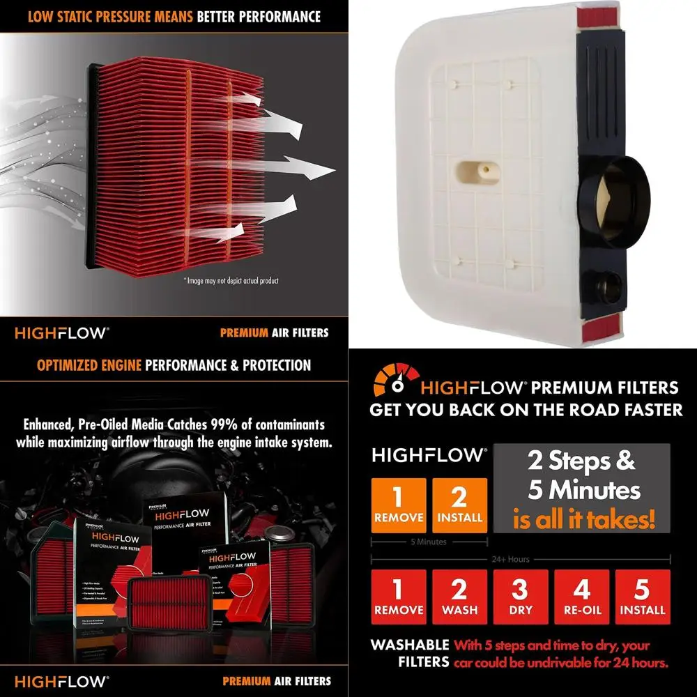 

Performance Oil-Infused Disposable Engine Air Filter for 2016-2019 Audi Q7
