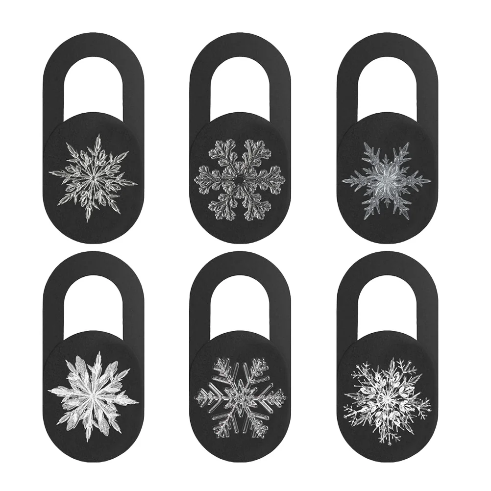 

6Pcs Phone Camera Cover Slide Black ABS 1.90x0.70x0.10cm Protect Personal Privacy Webcam Cover Easy to Use Camera Privacy Slider