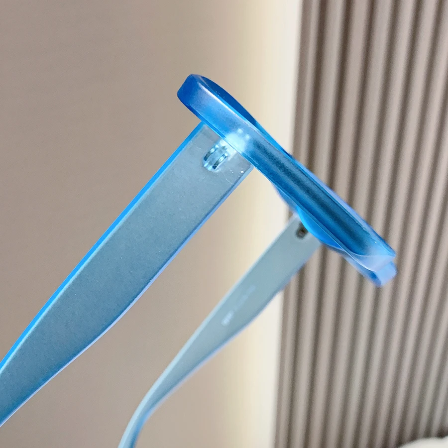 1 قطعة نظارات الموضة النسائية الجديدة الدوبامين عين القط جسر مزدوج تصميم غير منتظم إطار كبير شخصية الهيب هوب مناسبة لداي