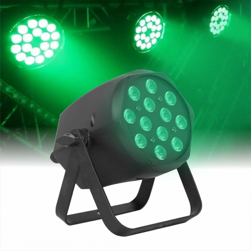 

Wholesale 12x3W RGBW LED Par Light DMX512 Sound-Active Aluminum Alloy IP20 Wash Light CCT 3200-7800K Club Bar Party Stage Lights