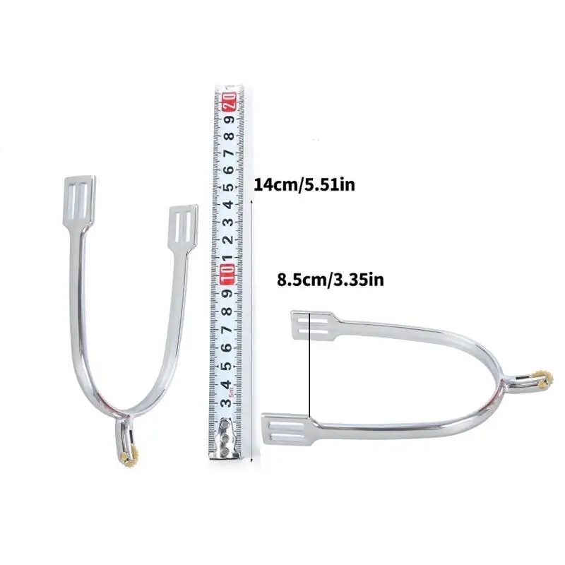 652F 回転銅ギア付き馬ブーツ拍車西部カウボーイ馬拍車亜鉛合金馬ブーツ拍車簡単にインストール