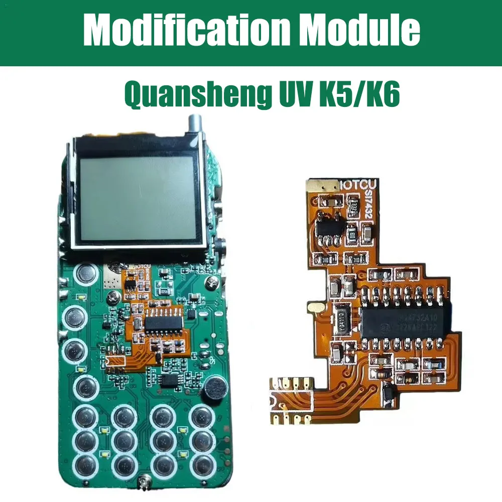 Technologie de modification pour Quansheng UV K5/K6 Radio SI4732, carte souple FPC, modifier HF onde courte, réception de bande complète/bande