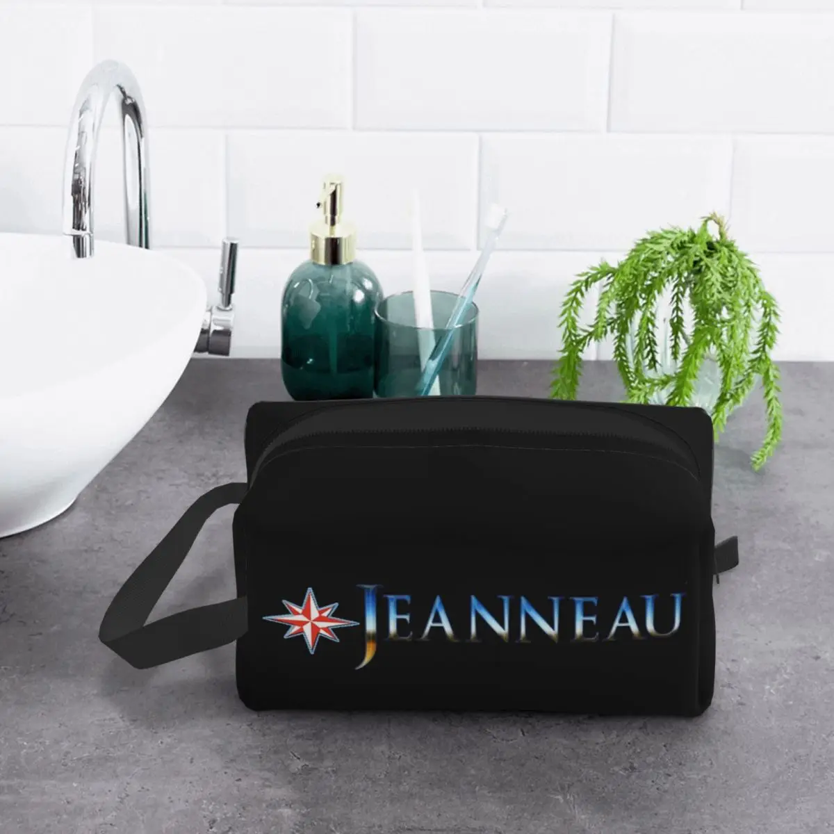

Jeanneau Yachts Makeup Bag Cosmetic Organizer Storage Dopp Kit Toiletry Cosmetic Bag for Women Beauty Travel Pencil Case