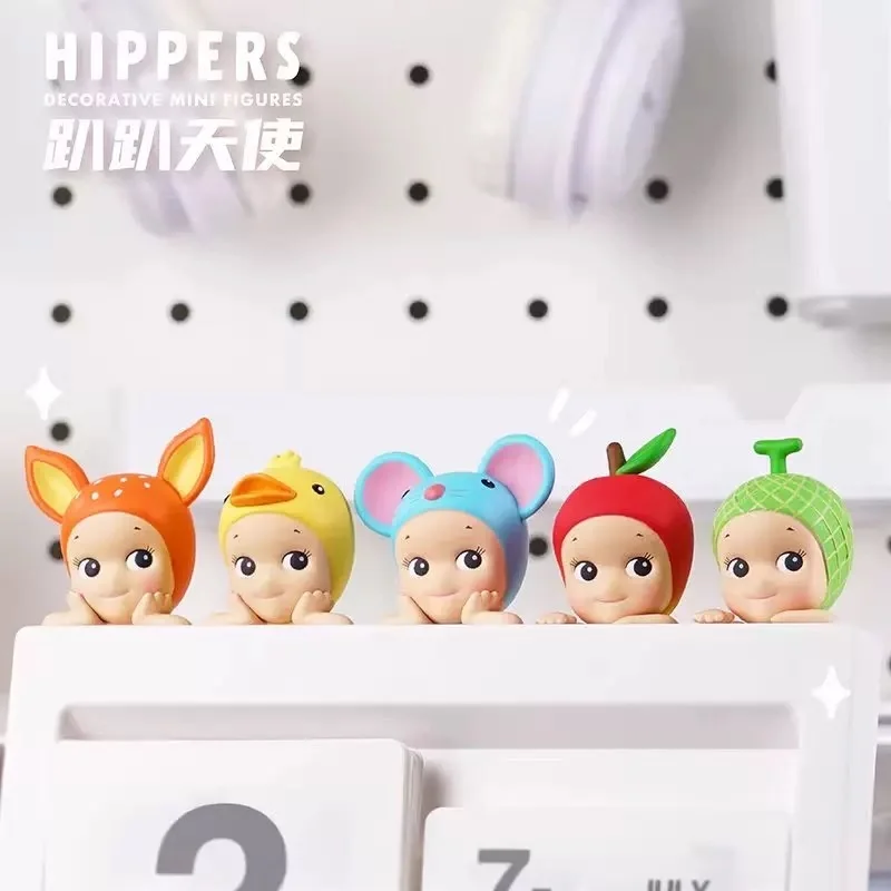 Genuine Sonny Angel Hippers Mysterious Surprise Blind Box Cute Cartoon Dolls Pendant Computer Rabbit Phone Home Decoration Gifts