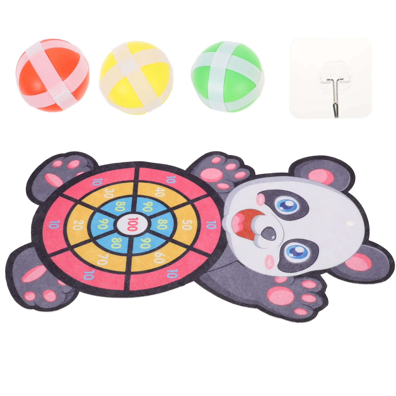 1 Set Sticky Ball Dart Board Game For Indoor Party Educational Interactive Kids Throwing Set Sticky Ball Board Game Kit For