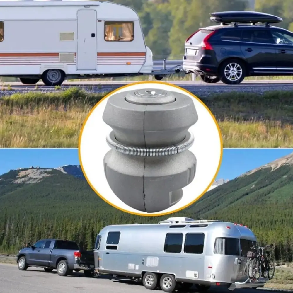 

Zinc Alloy Anti-Theft Lock Corrosion Resistant Silver Color Trailer Parts Dust Resistant Universal Fit Caravan Lock Outdoor Use
