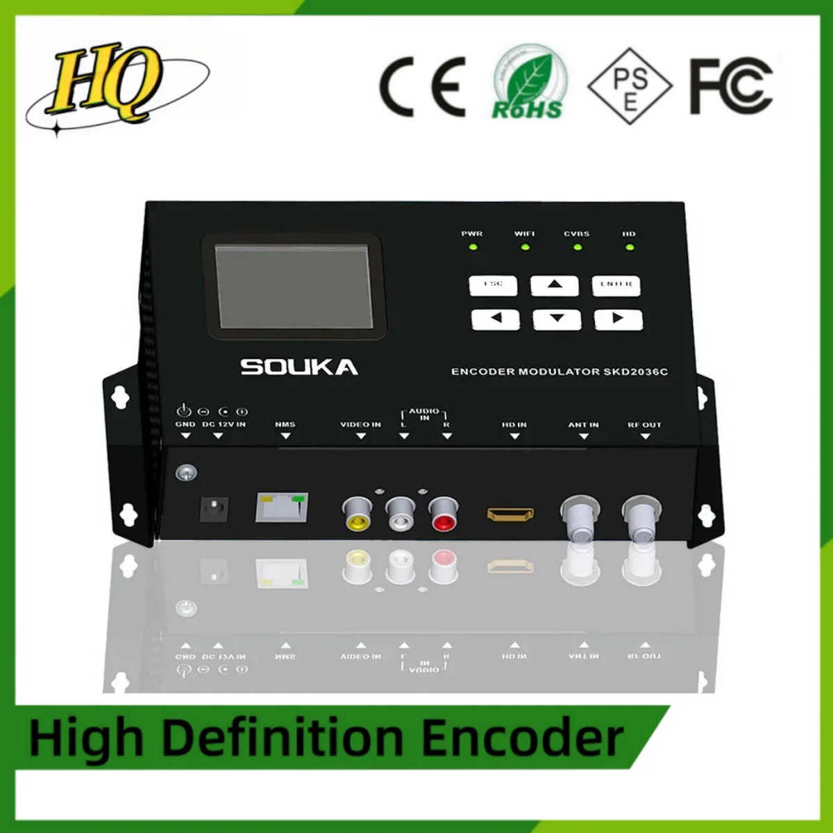 

Encoder and Modulator for Terrestrial, Single Channel, HD, HDMI, AV to RF, DVB-T, ISDBT, H.264, Cable DTV, DTV Front End