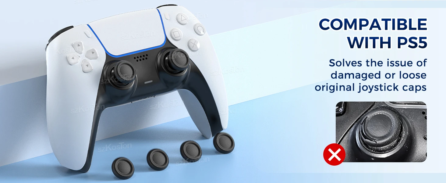 6-8Pcs Joystick Ersatz Grip Caps für PS5/PS4 Controller Anti-Slip Daumen Griffe Kappe reparatur Teil für PS5 Gaming Zubehör – Detail 3