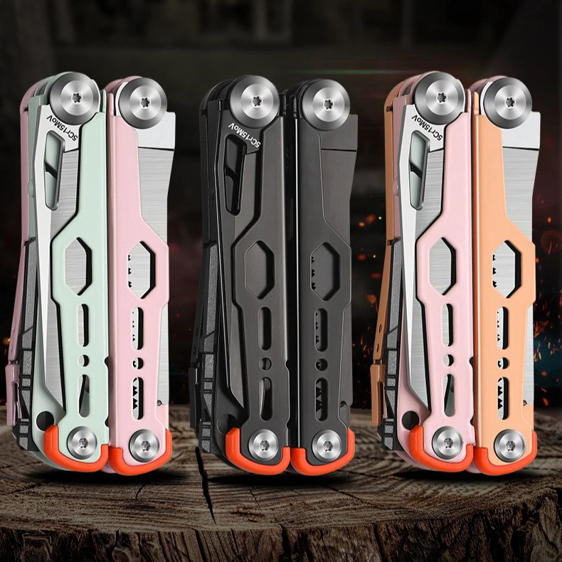 Stainless Steel Folding Tactical Batch Pliers Portable Outdoor Camping Manual Combination Multifunctional EDC Tool