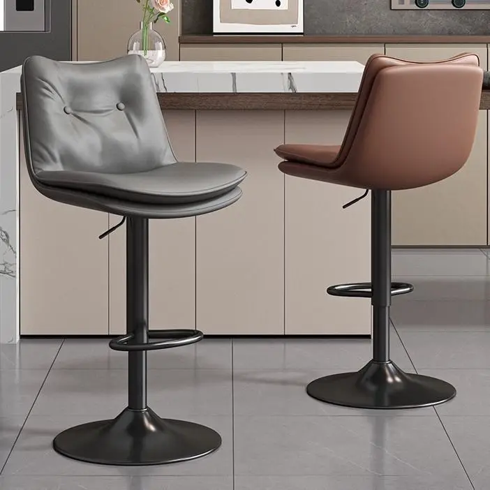 

Bar Chair Household High Stool Rotating Lift Backrest High Chair Commercial Cashier Front Desk Stool