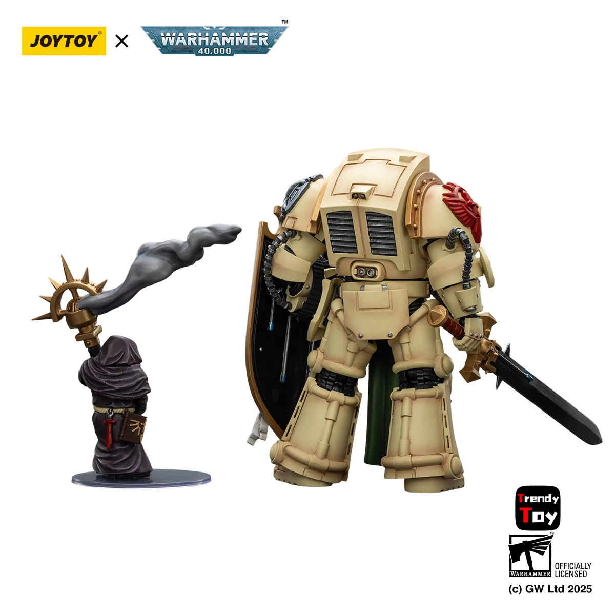 【JOYTOY】Warhammer 40K Dark Angels Deathwing Knight 2Power Sword Storm Shield and Watcher in The Dark 1/18 Action Figu
