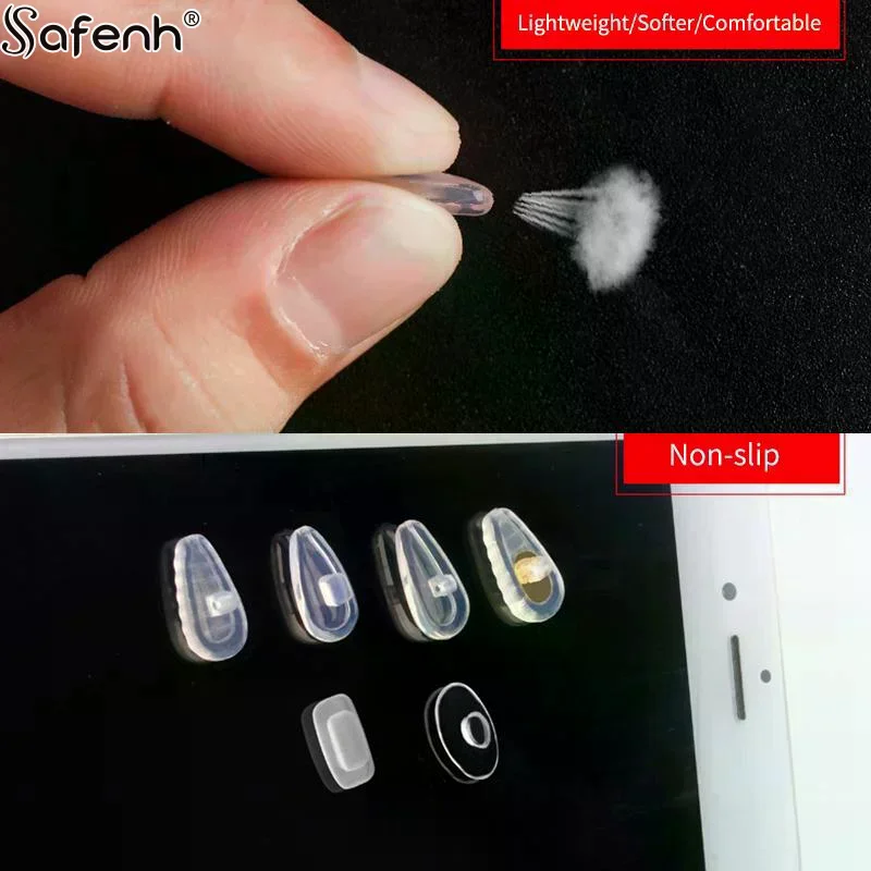 1Set Eyeglasses Nose Pads With Screwdriver Soft Silicone Air Chamber Glasses Anti-slip Nose Pad Screw Replacement Repair Tools