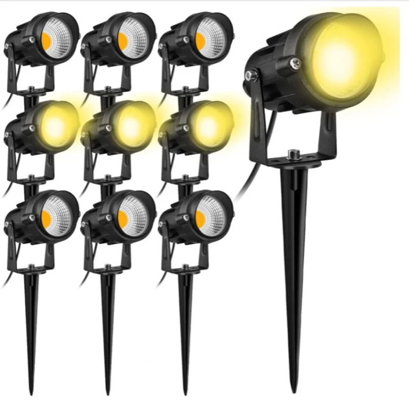 10Pcs 12w COB high brightness lamp beads with cover floor lamp landscape lamp low voltage 12v24v wide voltage 85-265v