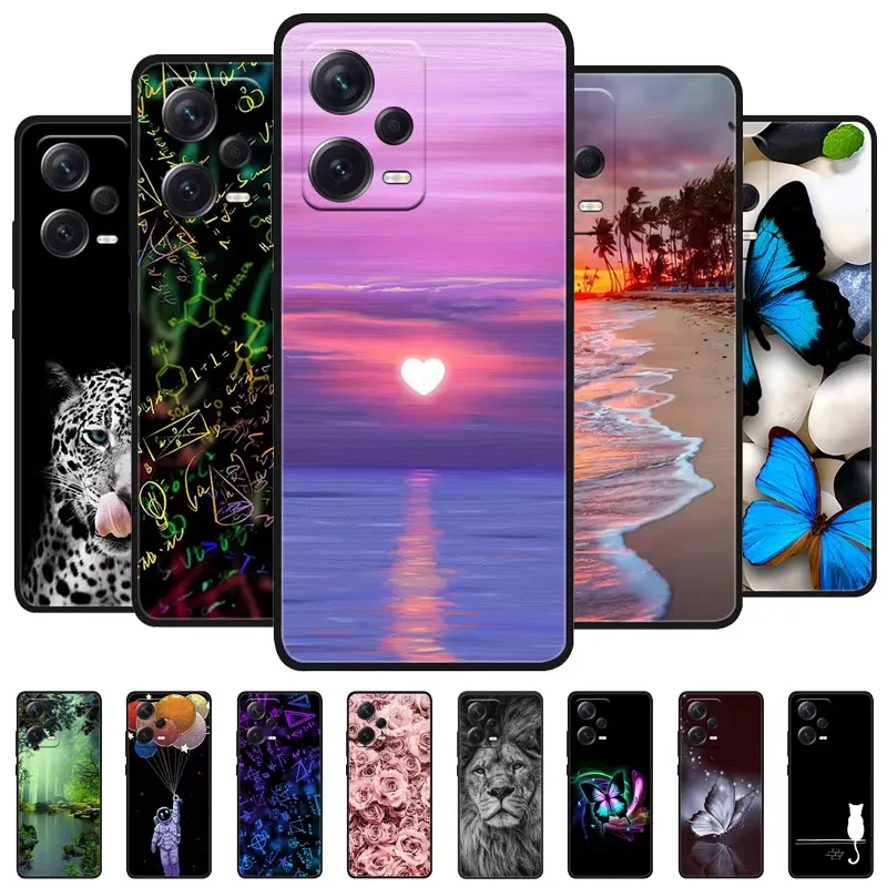 

For Xiaomi Redmi Note 12 Pro 5G Case Phone Cover Soft Silicon Shockproof TPU Funda On Redmi Note 12 Pro 5G NFC Protection Capa