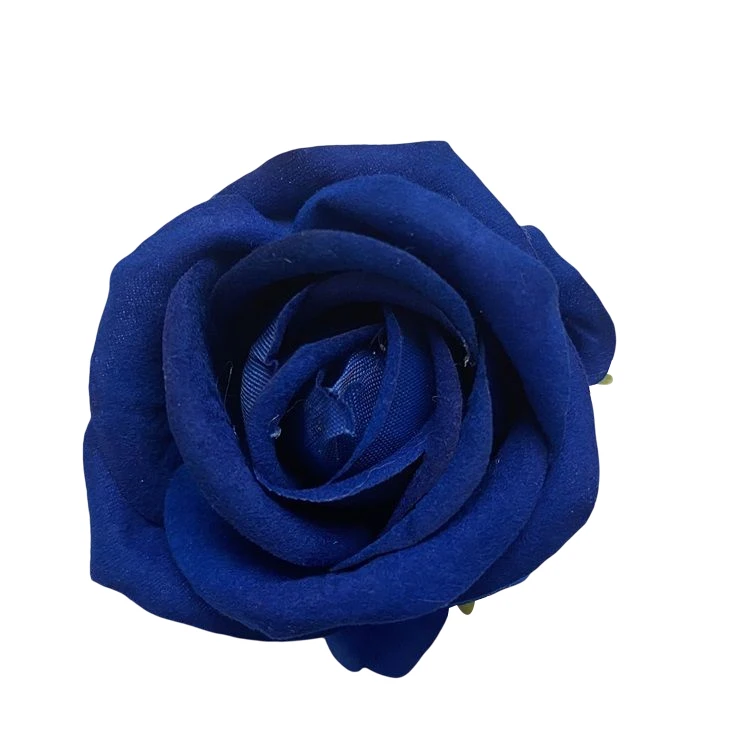 Flower Heads Artificial Weeding Flowers Flannelette C Small Rose Head