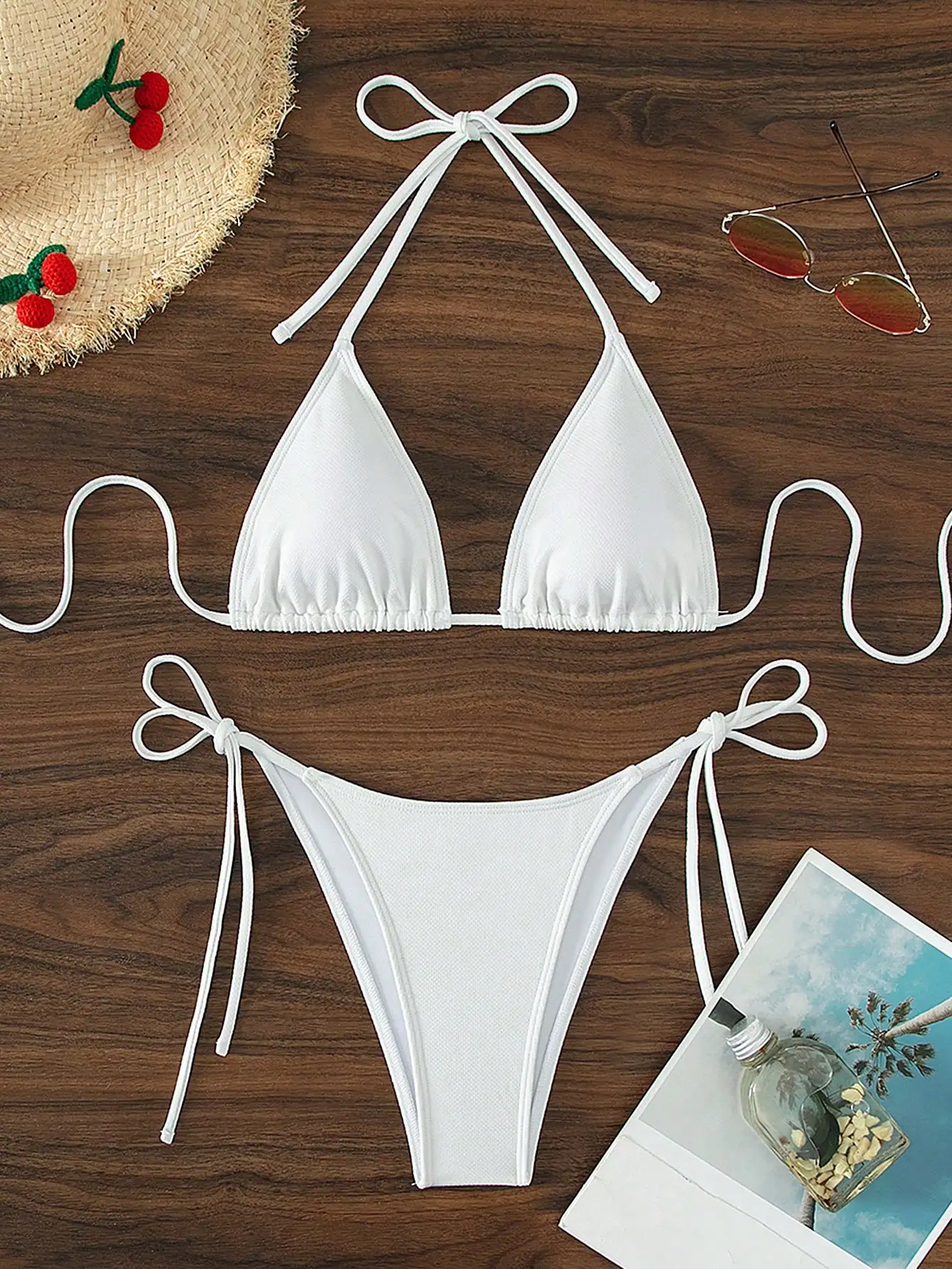 conjunto-de-biquini-de-verao-branco-puro-simples-com-gravata-frontal