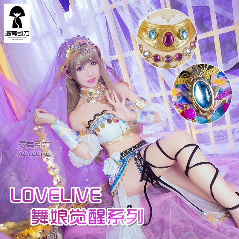 Love Live Anime All Members Dancer Arabian Arab Uniforms Arousal Kousaka Honoka Minami Kotori Ayase Eli Idolized Cosplay Costume