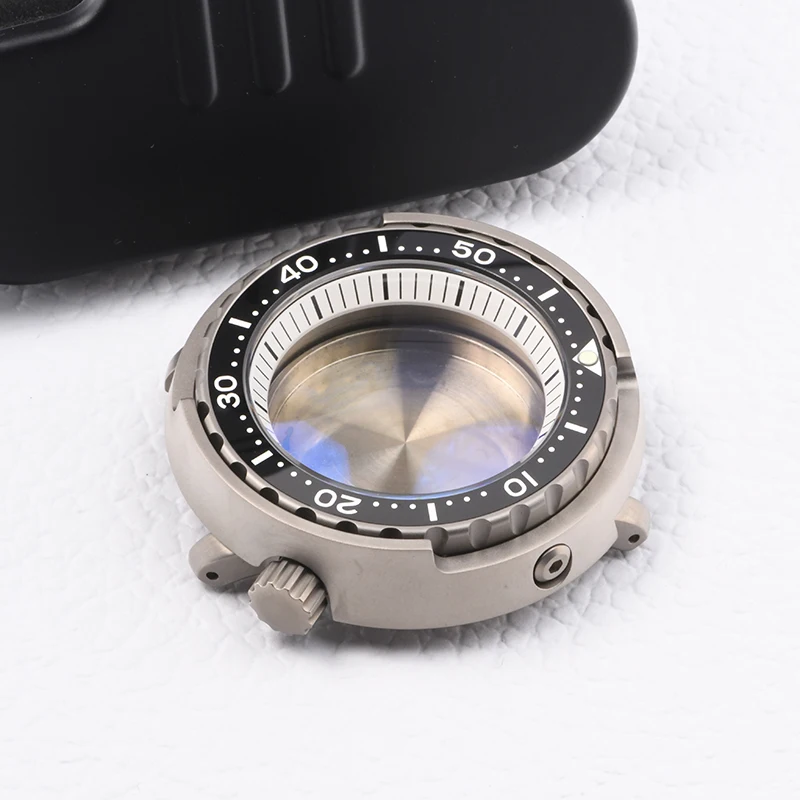 

HEIMDALLR watch case super luminous Titanium Tuna Can diving case fit Seiko mod for NH35A NH36A Automatic Movement Sapphire
