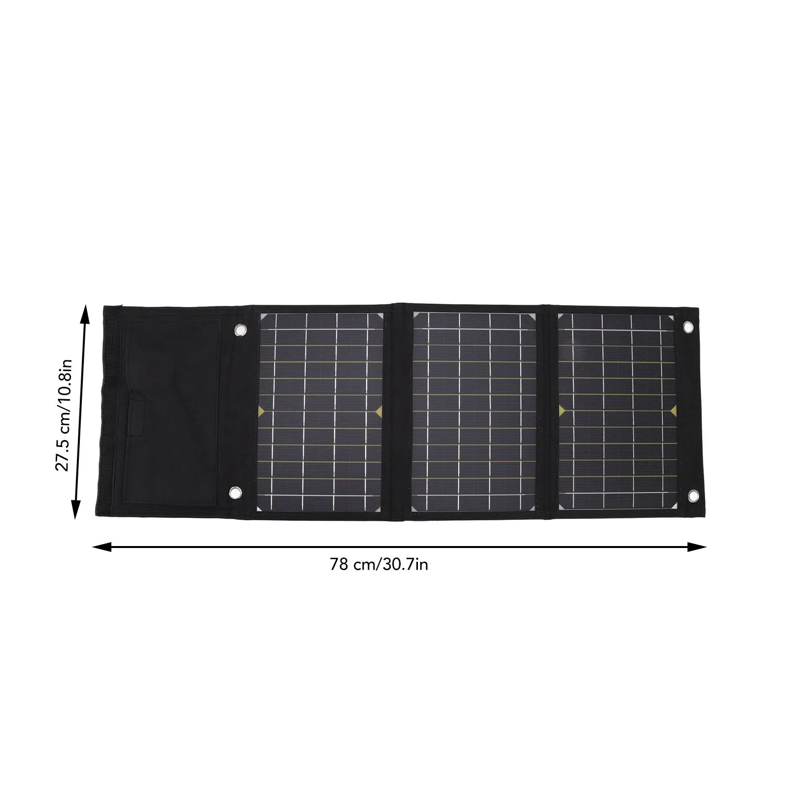 Monocrystalline Solar Panels Foldable High Conversion Efficiency Solar Panel Monocrystalline Cell 24W 5V Professional for Home