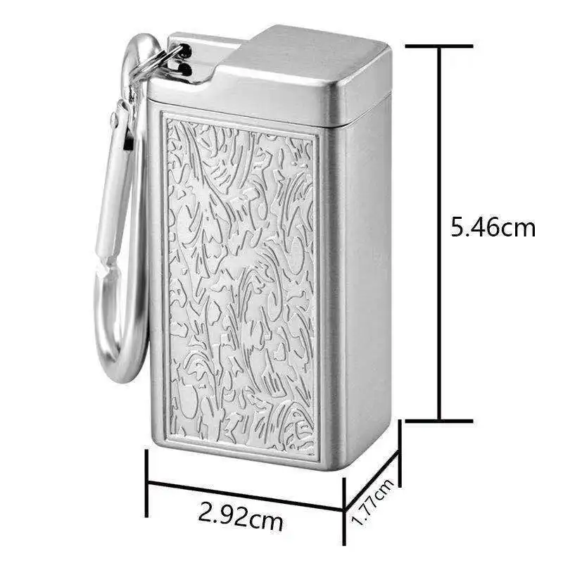 Portable Mini Ashtray Car Dustproof and Windproof With Keychain Ashtray Metal Outdoor Ashtray Bar KTV Home Outdoor Ashtray