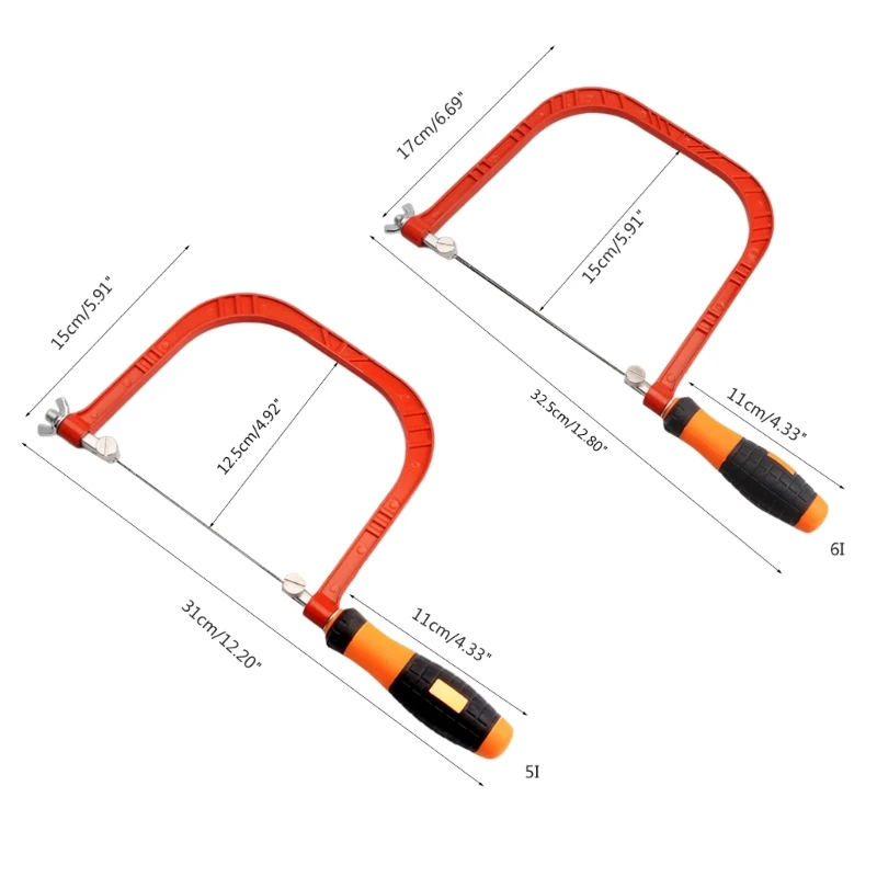 Jewelers Saw Frame Wire Saw 5/6 Inch Depth Coping Saw Fret Saw for Woodworking Jewelry Making U-shaped Circulars Saw