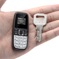 BM200 Mini Bluetooth Handset Phone Hanging Ear Type Bluetooth Call Phone Headset 0.66 Inch Screen Very Small Size Mobile Phone