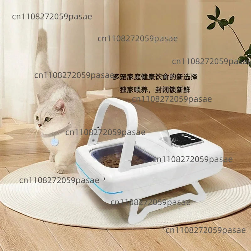 Induction timer automatic feeder, induction switch cover, wet food preservation pet cat bowl