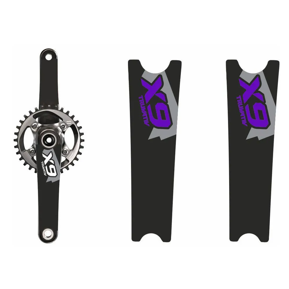 1Set Fit TRUVATIV X9 Crank Protector Sticker Waterproof UV Resistant Decal for Mountain Bike Crank Arm Scratch Guard Upgrade