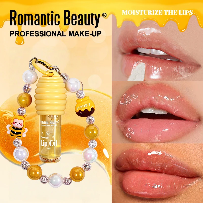 

Brand Best-sell Honey Lip Glaze Long-last Moisturizer Enhances Complexion Reduces Lip Lines Watery Mirror-like Colored Lip Glaze