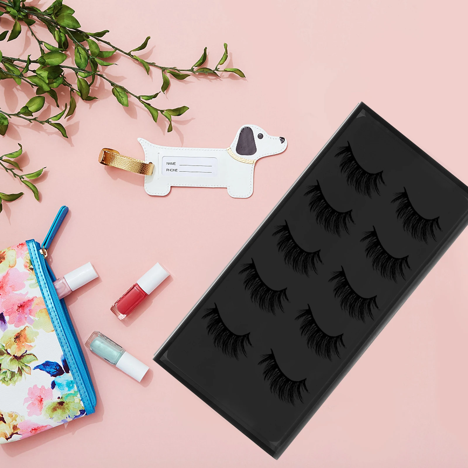 

Eyelash Storage Box Lashes Extensions Holder Case False Tweezer Container Organizer Crystal