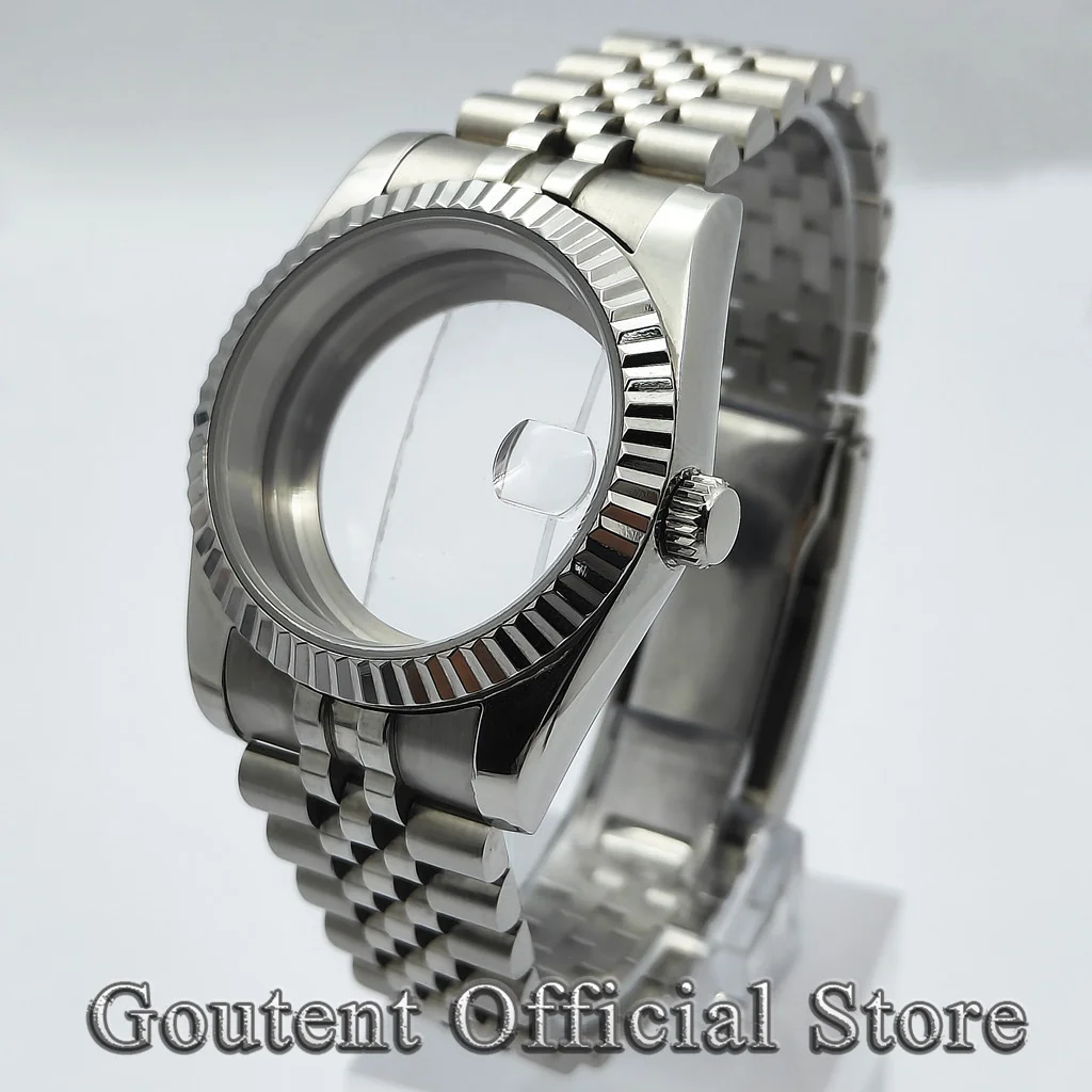 

Goutent new sapphire silver case 36mm 39mm is suitable for N34N35N36ETA2824PT500ST2130 movement.