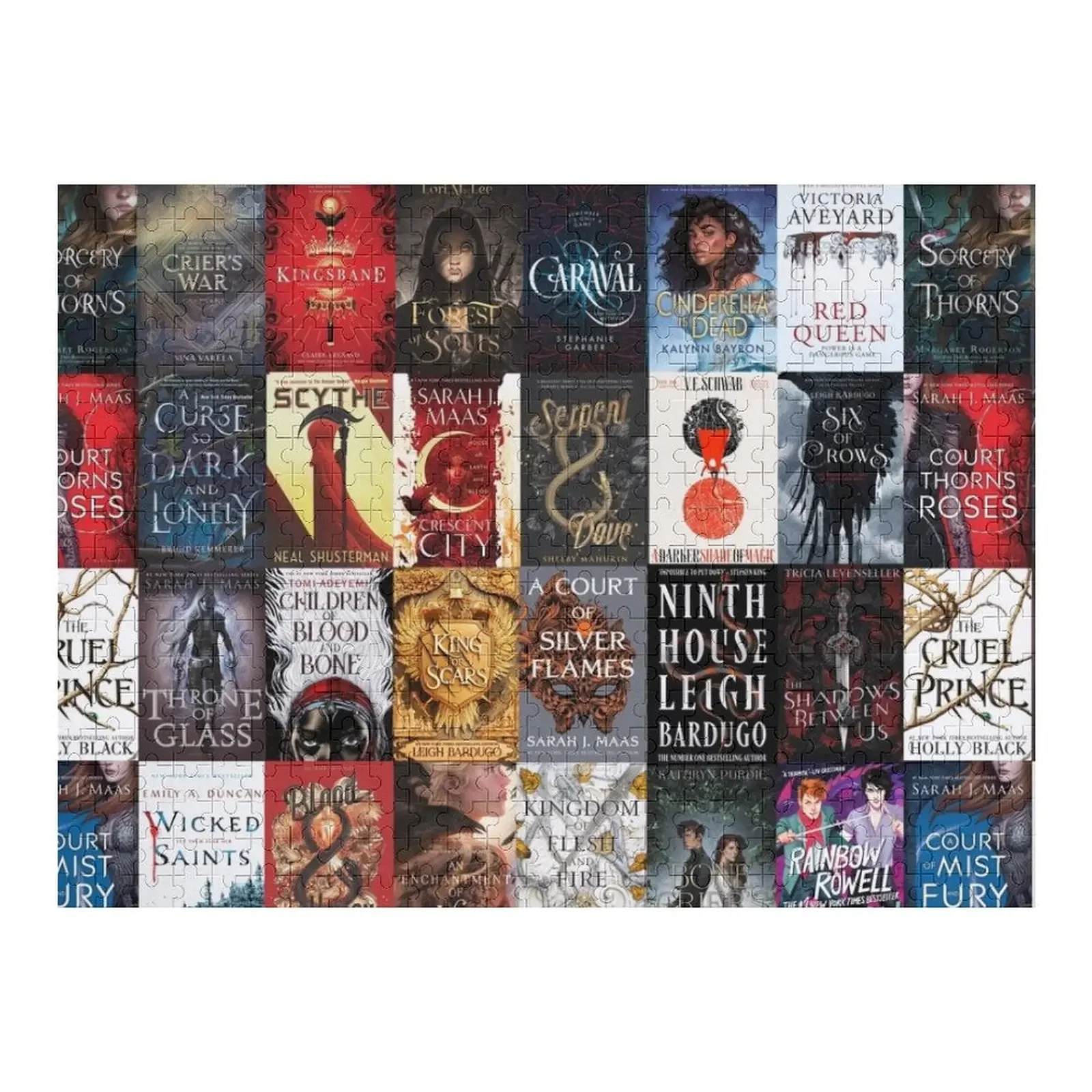 

YA young adult fantasy books blanket v3 Jigsaw Puzzle Adult Wooden Jigsaw Custom Puzzle