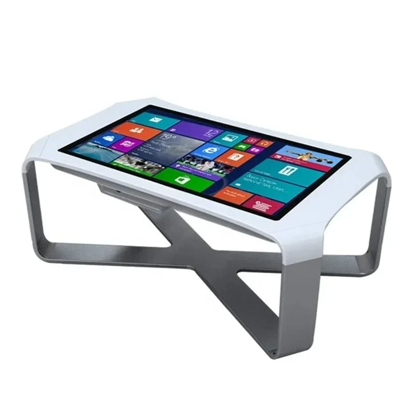 

4K Interactive Whiteboard Touch Screen Table Indoor Advertising Kiosks with HD Video Playback