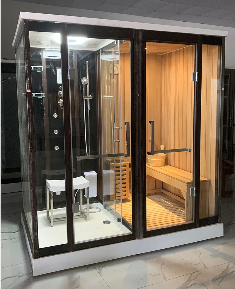 Household steam Wet and dry steam Sauna shower Integrated dual-purpose multi-functional sauna Shower